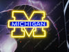 Michigan Wolverines LED Neon Sign Light Lamp WIth Dimmer