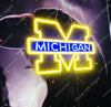 Michigan Wolverines LED Neon Sign Light Lamp WIth Dimmer