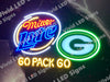 Green Bay Packers Go Pack Go LED Neon Sign Light Lamp