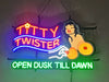 Titty Twister Open Dusk Till Dawn   LED Neon Sign Light Lamp With Dimmer