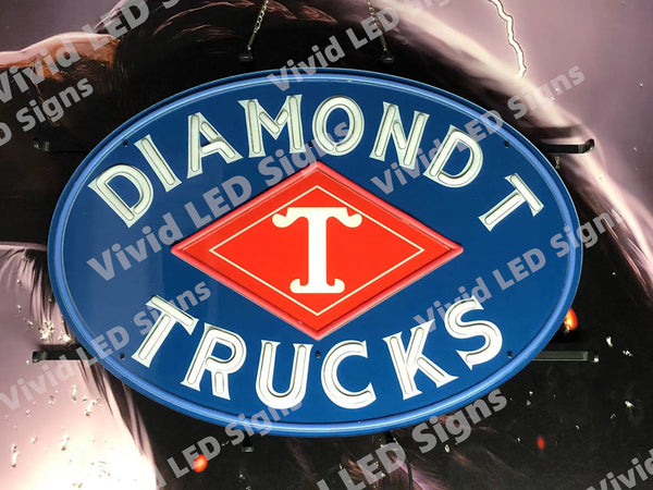 Diamond T Trucks LED Neon Sign Light Lamp