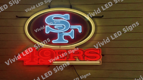 San Francisco 49ers LED Neon Sign Light Lamp