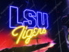LSU Tigers LED Neon Sign Light Lamp WIth Dimmer