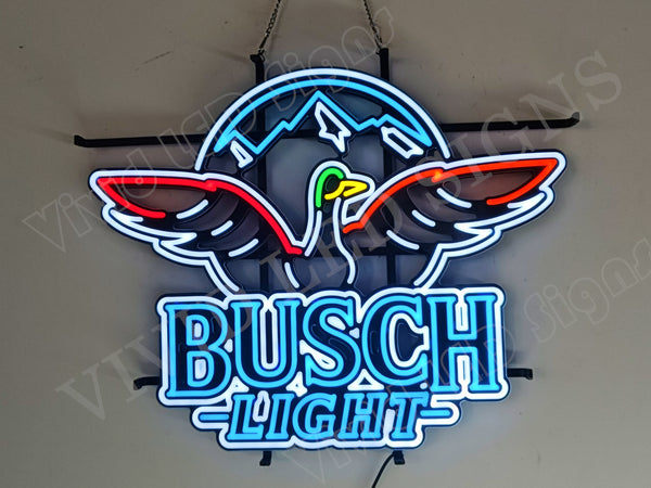 Busch Light With Flying Duck LED Neon Sign Light Lamp