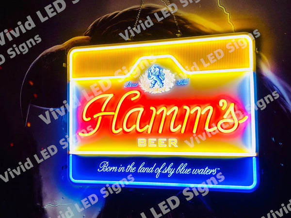 Hamm's Beer Since 1865 LED Neon Sign Light Lamp