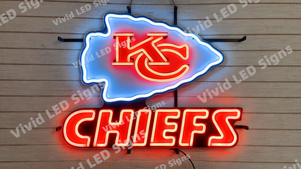 Kansas City Chiefs LED Neon Sign Light Lamp