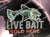 Live Bait Sold Here Fish LED Neon Sign Light Lamp