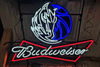 Budweiser Beer Dallas Mavericks Basketball LED Neon Sign Light Lamp