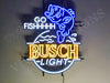 Bass Fish Go Fishhhhh Busch Light LED Neon Sign Light Lamp