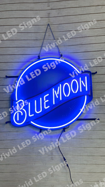 Blue Moon Beer LED Neon Sign Light Lamp