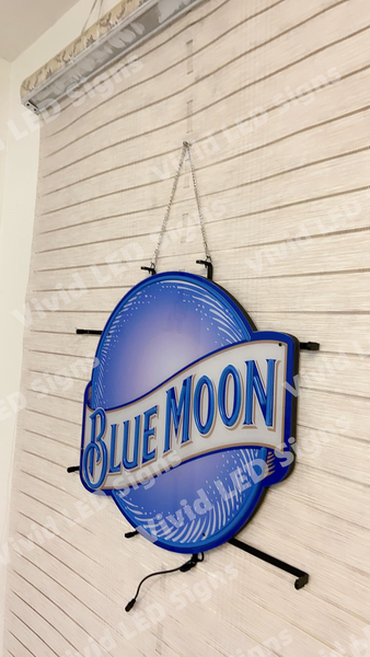 Blue Moon Beer LED Neon Sign Light Lamp