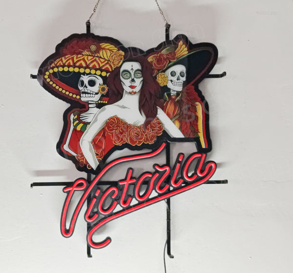 Cerveza Victoria Beer LED Neon Sign Light Lamp With Dimmer