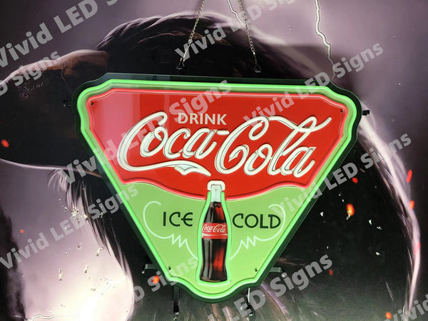 Coca Cola Ice Cold Drink  LED Neon Sign Light Lamp