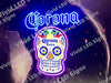 Corona Haunted Skull LED Neon Sign Light Lamp