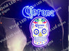 Corona Haunted Skull LED Neon Sign Light Lamp