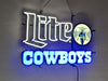 Dallas Cowboys Lager Beer LED Neon Sign Light Lamp With Dimmer