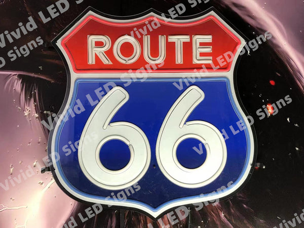 Historic Route 66 Mother Road LED Neon Sign Light Lamp