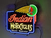 Indian Motorcycle Logo LED Neon Sign Light Lamp With Dimmer