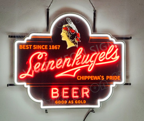 Leinenkugel's Beer Since 1867  LED Neon Sign Light Lamp With Dimmer