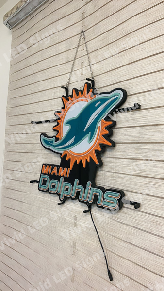 Miami Dolphins LED Neon Sign Light Lamp