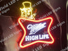 Miller High Life and Mr. Peanut Beer  LED Neon Sign Light Lamp