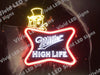 Miller High Life and Mr. Peanut Beer  LED Neon Sign Light Lamp