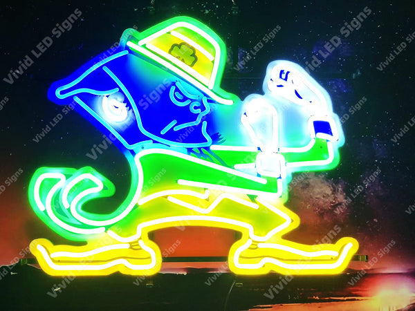 Notre Dame Fighting Irish LED Neon Sign Light Lamp WIth Dimmer
