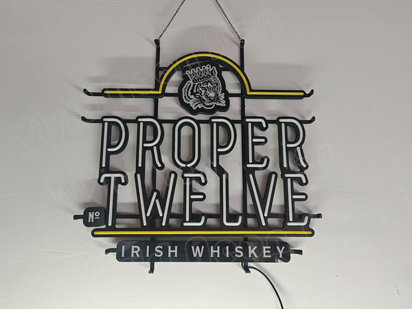 Proper Twelve Irish Whiskey LED Neon Sign Light Lamp With Dimmer