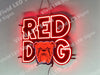 Red Dog Beer LED Neon Sign Light Lamp