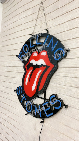 Rolling Stones Tongue LED Neon Sign Light Lamp