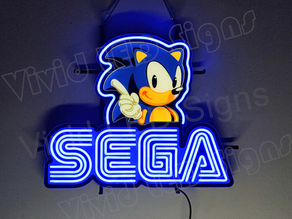 Sega Game Room LED Neon Sign Light Lamp With Dimmer