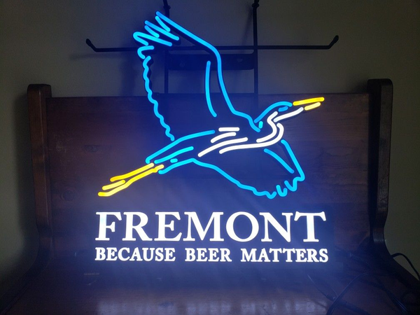Fremont Brewery Matters Light Beer LED Neon Sign Light Lamp With Dimmer