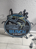 Busch Light Beer Bass Fish LED Neon Sign Light Lamp With Dimmer Version III