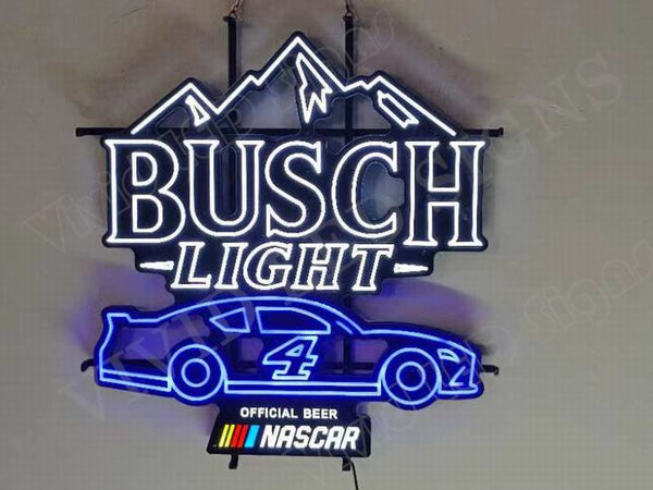 Busch Light Mountain Nascar #4  LED Neon Sign Light Lamp