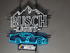 Busch Light Beer Mountain Nascar #1  LED Neon Sign Light Lamp With Dimmer