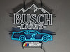 Busch Light Beer Mountain Nascar #1  LED Neon Sign Light Lamp With Dimmer