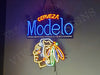 Cerveza Modelos Chicago Blackhawks Ice Hockey LED Neon Sign Light Lamp