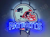 New England Patriots Helmet LED Neon Sign Light Lamp