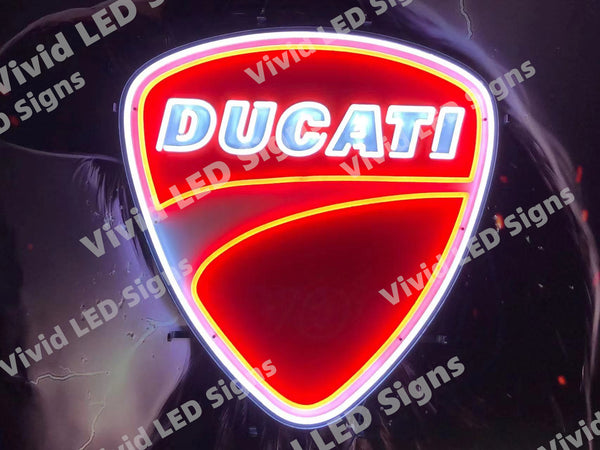 Ducati Italian Motorcycles Auto  LED Neon Sign Light Lamp