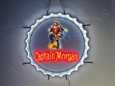 Captain Morgan Spiced Rum LED Neon Sign Light Lamp