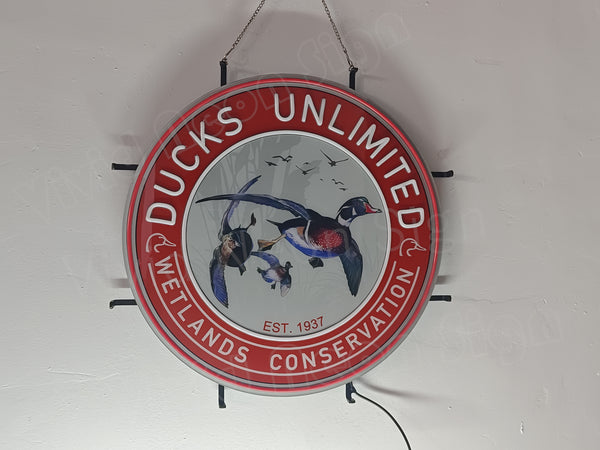 Ducks Unlimted Wetlands Conservation LED Neon Sign Light Lamp With Dimmer