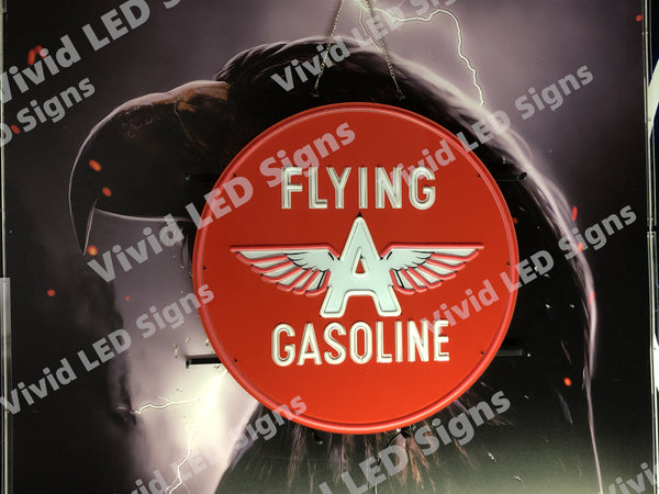 Flying Gasoline LED Neon Sign Light Lamp