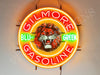 Gilmore Gasoline Blu Green LED Neon Sign Light Lamp With Dimmer