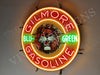 Gilmore Gasoline Blu Green LED Neon Sign Light Lamp With Dimmer