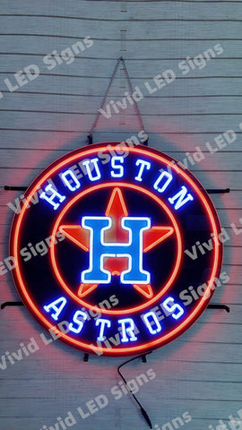 Houston Astros LED Neon Sign Light Lamp