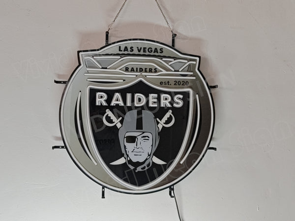 Las Vegas Raiders LED Neon Sign Light Lamp With Dimmer
