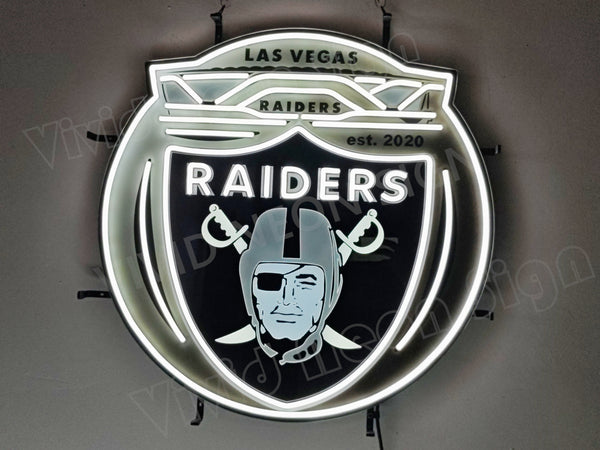 Las Vegas Raiders LED Neon Sign Light Lamp With Dimmer