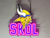 Minnesota Vikings Skol LED Neon Sign Light Lamp With Dimmer