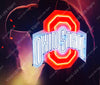 Ohio State Buckeyes LED Neon Sign Light Lamp WIth Dimmer