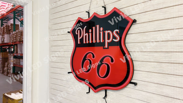 Phillips 66 Gasoline LED Neon Sign Light Lamp